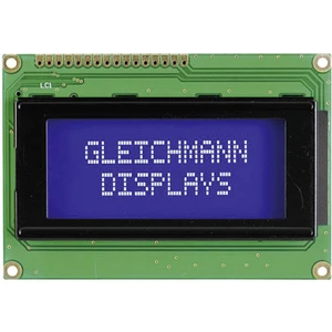 Gleichmann LCD displej  biela modrá  (š x v x h) 87 x 60 x 13.6 mm GE-C1604A-TMI-JT / R