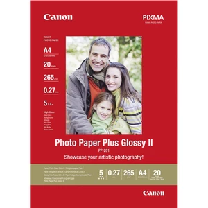Canon Photo Paper Plus Glossy II PP-201 2311B019 fotografický papier A4 265 g/m² 20 listov lesklý
