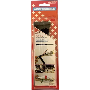 FASTECH® 801-330C káblový manažér na suchý zips na spojovanie háčiková a flaušová časť (d x š) 200 mm x 7 mm čierna 10 k