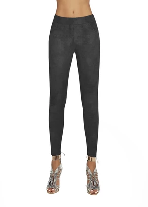 Bas Bleu LYDIA women's leggings made of soft material with a metallic pattern