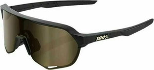 100% S2 Matte Black/Soft Gold Mirror Lunettes vélo