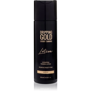 Dripping Gold Luxury Tanning Lotion hydratační samoopalovací mléko pro intenzivní opálení odstín Medium 200 ml