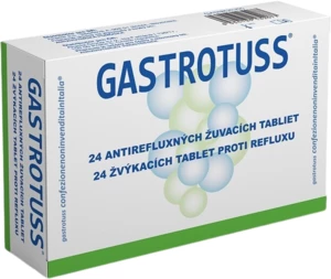 Gastrotuss žvýkací tablety proti refluxu 24 tablet
