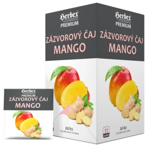 Herbex Premium Zázvorový čaj Mango 20