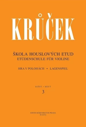 Václav Krůček Škola houslových etud II (sešit 4) Partituri
