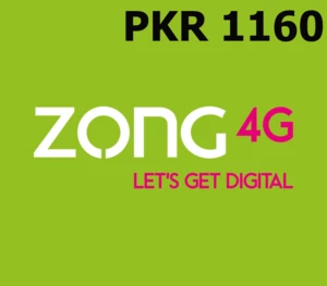 Zong 1160 PKR Mobile Top-up PK