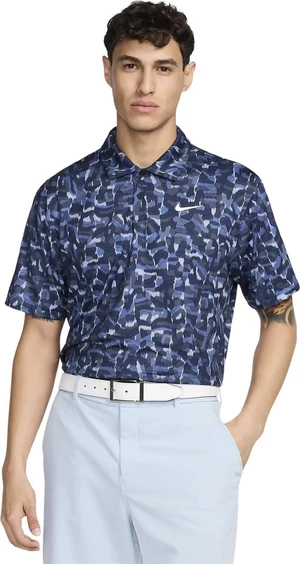 Nike Dri-Fit Tour Confetti Print Mens Polo Ashen Slate/White L