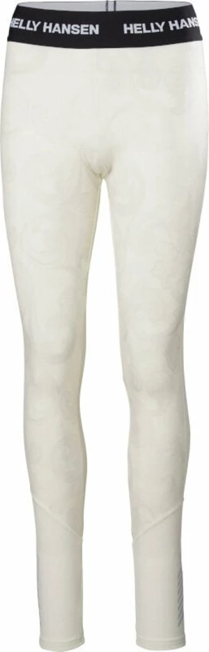 Helly Hansen W Lifa Merino Midweight Graphic Base Layer Pants Off White Rosemaling XS Dámske termoprádlo