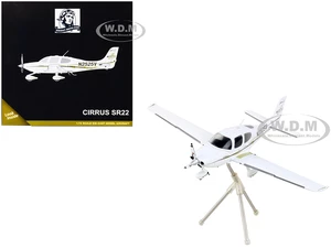 Cirrus SR22 Composite Aircraft "N2525V" White "Gemini General Aviation" Series 1/72 Diecast Model Airplane by GeminiJets