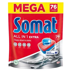 SOMAT Tablety do myčky All in One Extra Mega 76 ks