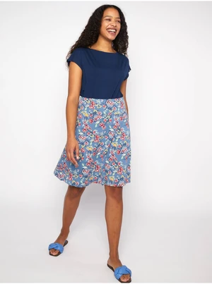 Light blue women floral skirt Blutsgeschwister - Ladies