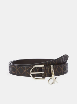 Dark brown women's patterned belt Calvin Klein Jeans - Ladies