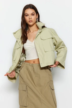 Trendyol Light Khaki Oversize Thin Jacket Coat