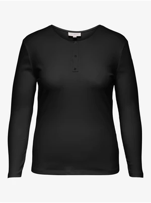 Black Basic Long Sleeve T-Shirt ONLY CARMAKOMA Adda - Women