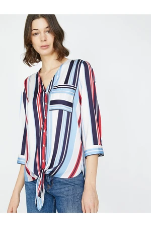 Koton Blouse - Dunkelblau - Regular fit