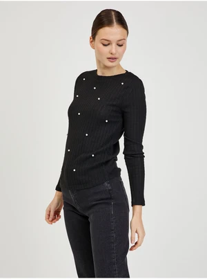 Black Women's Ribbed Sweater ORSAY - Women