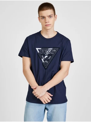 Dark blue men's T-shirt Guess - Men