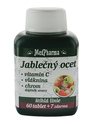 Medpharma Jablečný ocet + vitamin C + vláknina + chrom 67 tablet