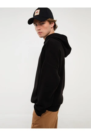 LC Waikiki Men's Long Sleeve Knitwear Sweater with a Hoodie