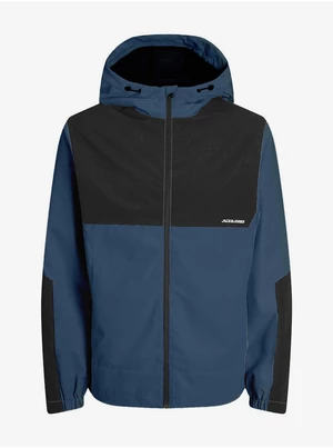 Black-Blue Men's Softshell Jacket Jack & Jones Alex - Men's