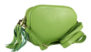 Zelená kožená kabelka Bala Kiwi
