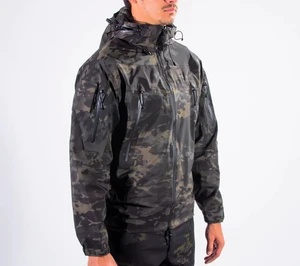 Nepromokavá parka Patrol Otte Gear® – Multicam® Black (Barva: Multicam® Black, Velikost: L)