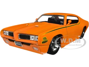 1969 Pontiac GTO Judge Pro Stock Orange 1/24 Diecast Car Model by Jada