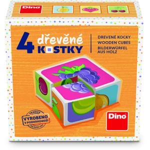 Dřevěné kostky Ovoce