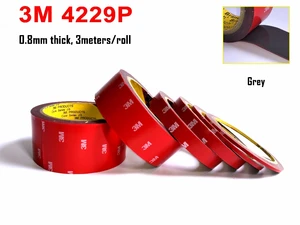 VHB Double Sided Adhesive Acrylic Foam Tape 4229P, Special for Automobile Card body side Moldings,ABS and PVC etc. 3meters long
