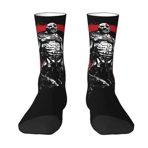 God Of War Mens Crew Socks Unisex Kawaii Viking Kratos Spring Summer Autumn Winter Dress Socks