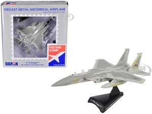 McDonnell Douglas F-15 Eagle Fighter Aircraft "5th Fighter Interceptor Squadron" United States Air Force 1/150 Diecast Model Airplane by Postage Stam