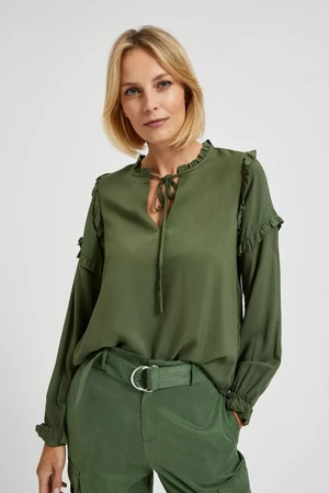 Women's khaki blouse