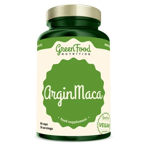 GREENFOOD NUTRITION Argin maca 60 kapslí