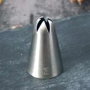 #2E Piping Nozzles Medium Size Stainless Steel Piping Icing Tips Cake Cupcake Cream Decoration Tools Bakeware