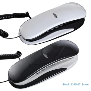 Corded Landline Phone Big Button Wall Mount Landline Phones Fixed Telephone for Office Home Hotel Bathroom Drop shipping