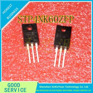 10pcs/lot STP4NK60ZFP P4NK60ZFP 4N60 TO-220 PLASTIC NEW ORIGINAL