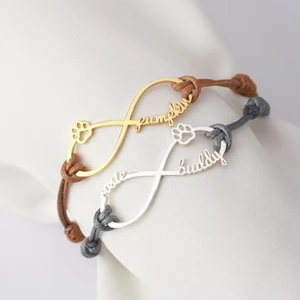 Dog Bracelet, Custom Pet Name Bracelet, Dog Name Jewelry, Pet Lover Gift, Pet Jewelry, Pet Loss Gift, Cat Bracelet, Paw Bracelet