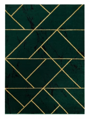 Kusový koberec Emerald geometric 1012 green and gold-80x150