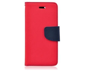 Flipové pouzdro Fancy pro Xiaomi Redmi Note 12 5G, červená/modrá