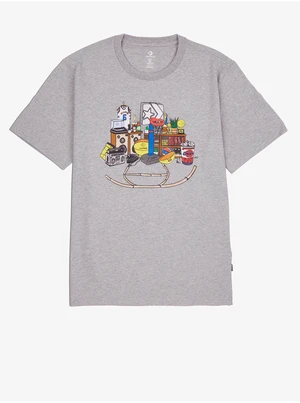 Grey Men's T-Shirt Converse - Men's