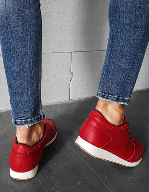Red men's shoes