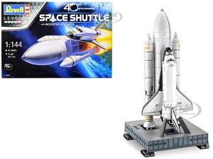 Level 5 Model Kit NASA Space Shuttle 40th Anniversary with Booster Rockets 1/144 Scale Model by Revell