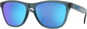 Oakley Frogskins 9013F6 Crystal Black/Prizm Sapphire Polarized Lunettes de vue