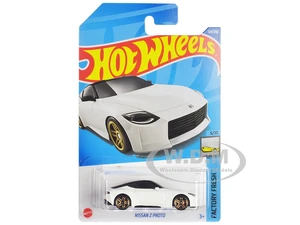 Nissan Z Proto White Metallic with Black Top "Factory Fresh" Series Diecast Model Car by Hot Wheels