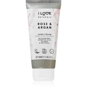 I love... Naturals Rose & Argan hydratační krém na ruce s vůní růží 100 ml