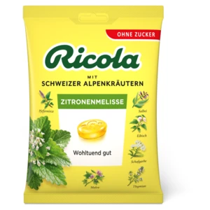 RICOLA  Bylinné bonbóny bez cukr zitronenmelisse 75 g