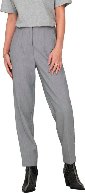 ONLY Dámské kalhoty ONLRAVEN Regular Fit 15298565 Light Grey Melange 42/32