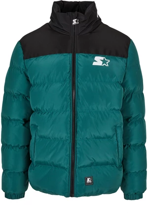 Bunda Starter Logo Puffer Jacket tmavě svěžezelená/černá