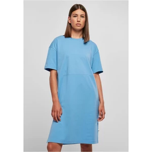 Dámské organické oversized triko s rozparkem horizonblue