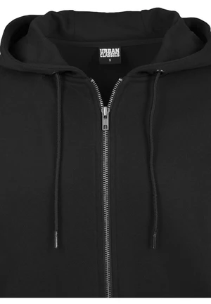 Basic Zipper Hoody Black